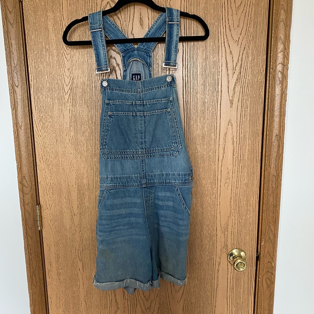 Jean overall shorts